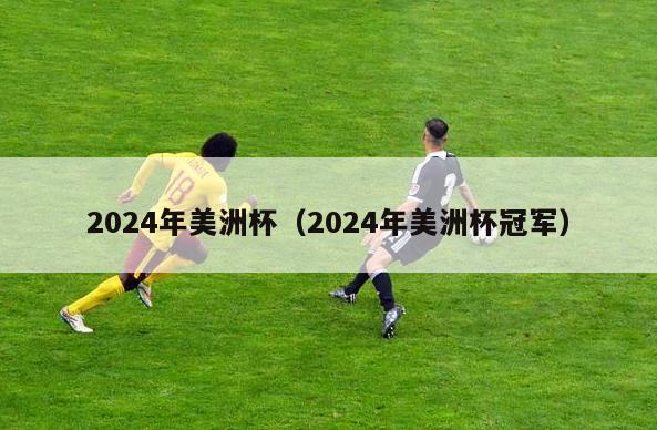 2024年美洲杯（2024年美洲杯冠军）